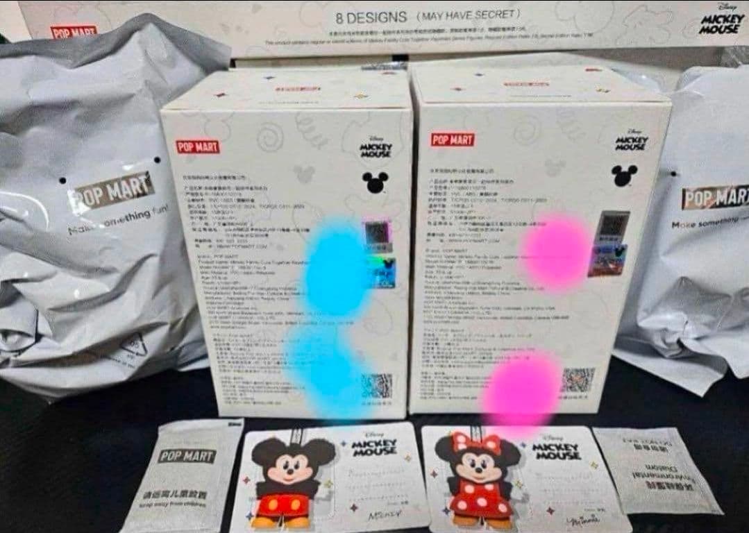新品 POPMART ディズニーキーホルダーアソートミッキーとミニ
