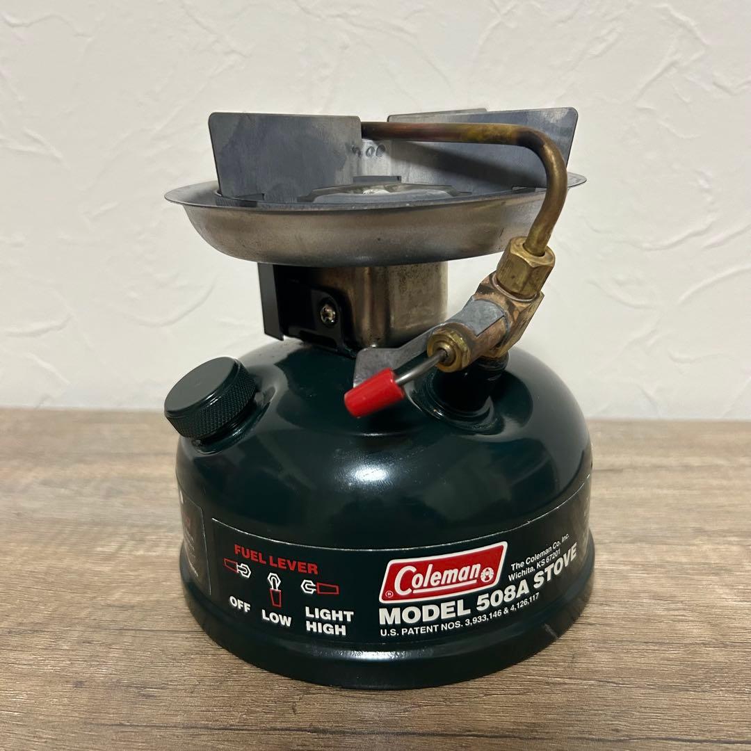 【美品】コールマン シングルバーナー 508A ストーブ　ケース付き