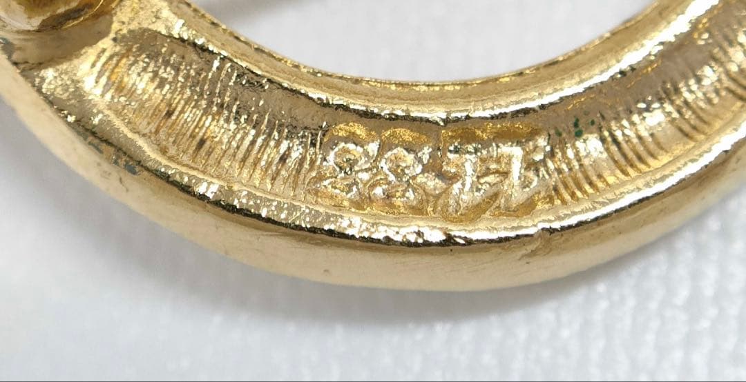 CHANEL 1133刻 カンボン プレート スイング ブローチ　　鑑定済み