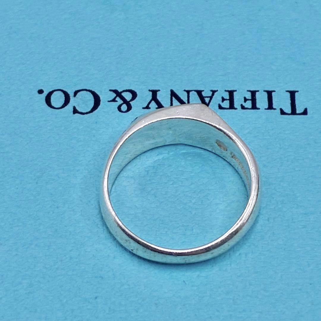 オールドティファニー シグネット カーブドハート リング 10.5号 シルバー