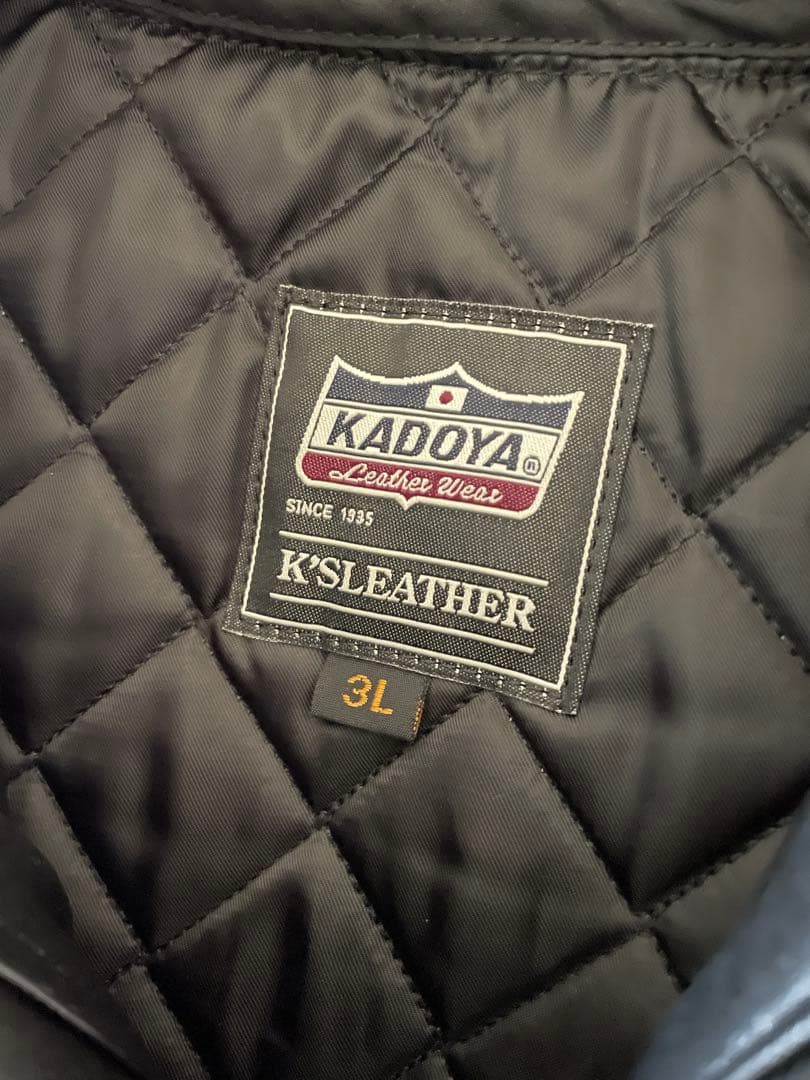KADOYA K'S LEATHER 革ジャケット　3L