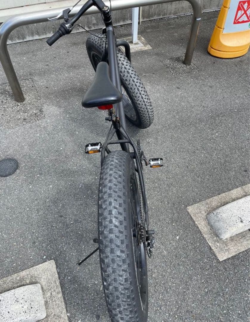 ファットバイク ブラック スチールフレーム