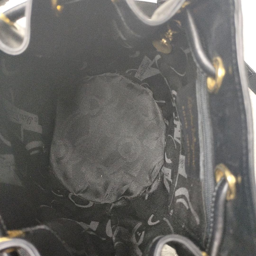 美品✨フェラガモ 巾着 ショルダーバッグ ヴァラ ガンチーニ ブラック