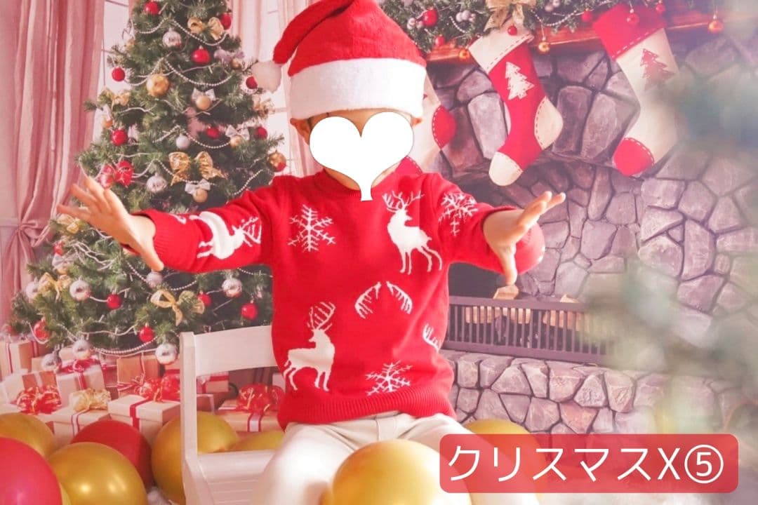 業務用トリミングチョーカー+背景布　クリスマスツリー　ペットサロン　雪　犬