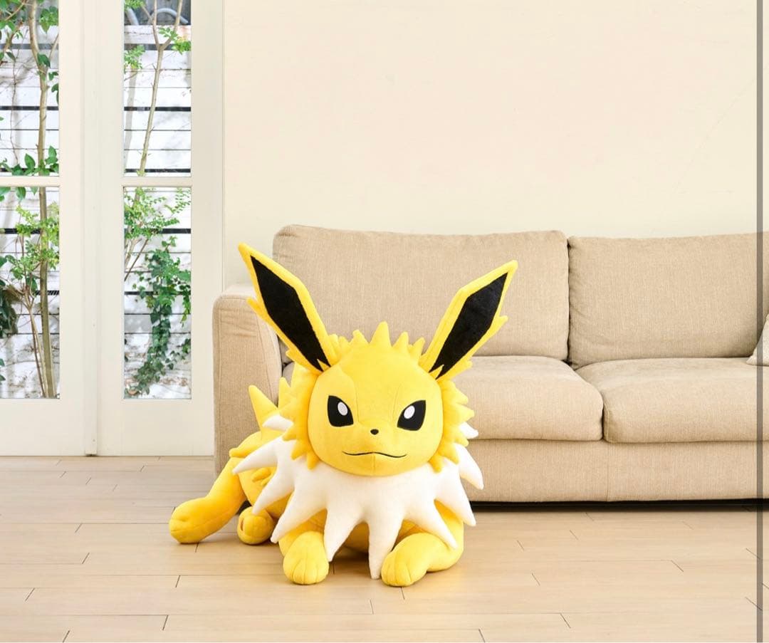 等身大　サンダース　寝そべり　ぬいぐるみ