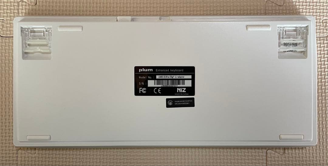 NiZ-L84-3M-PG 無線キーボード Purple White