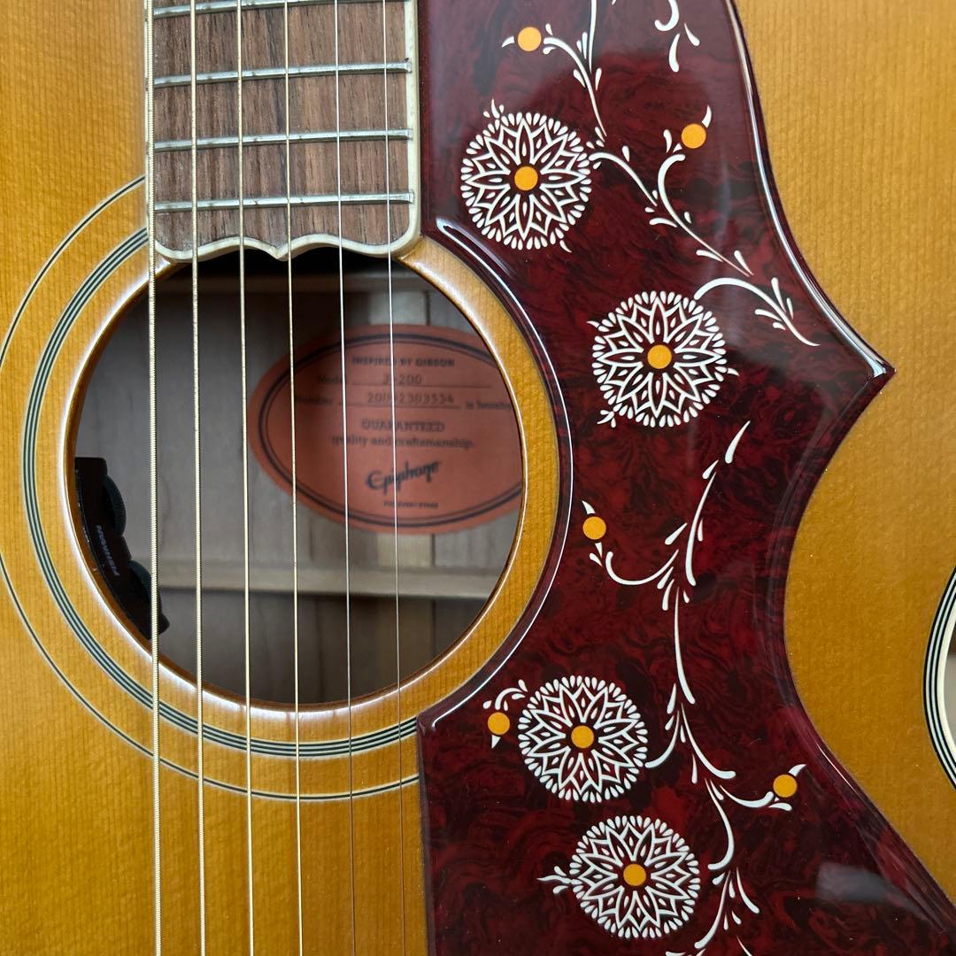 Epiphone 　MasterbiltＪ200、オール単板ギター