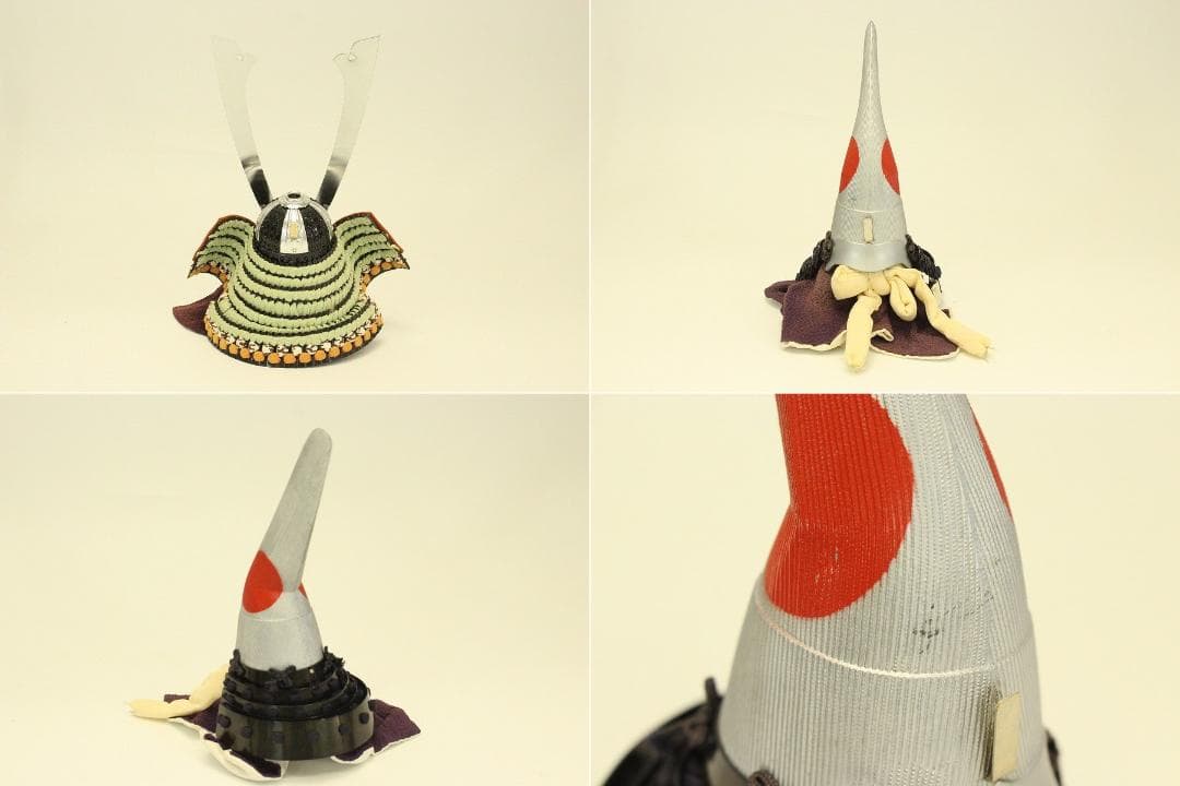 御飾兜 前田利家公 端午飾り 武将兜 六点 ミニチュア兜(メ1412)