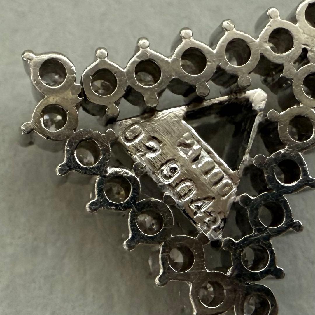 アンティークpt900ダイヤペンダント0.29/0.43ct 雰囲気が良い