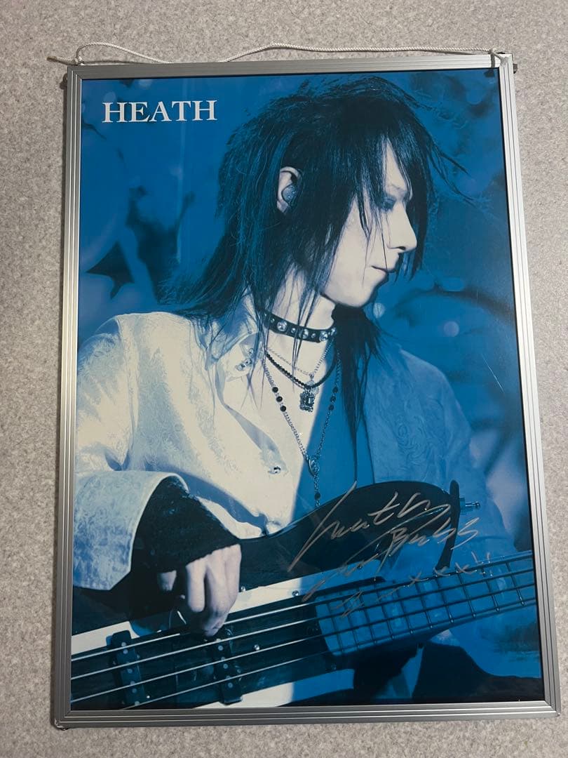 HEATH X JAPAN 直筆サイン　ポスター