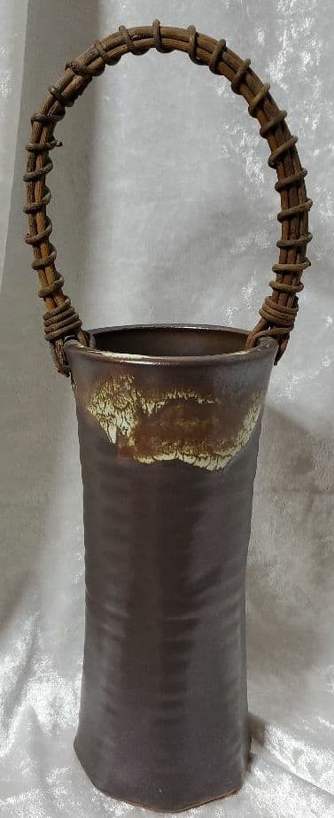 備前焼　花器　長太郎