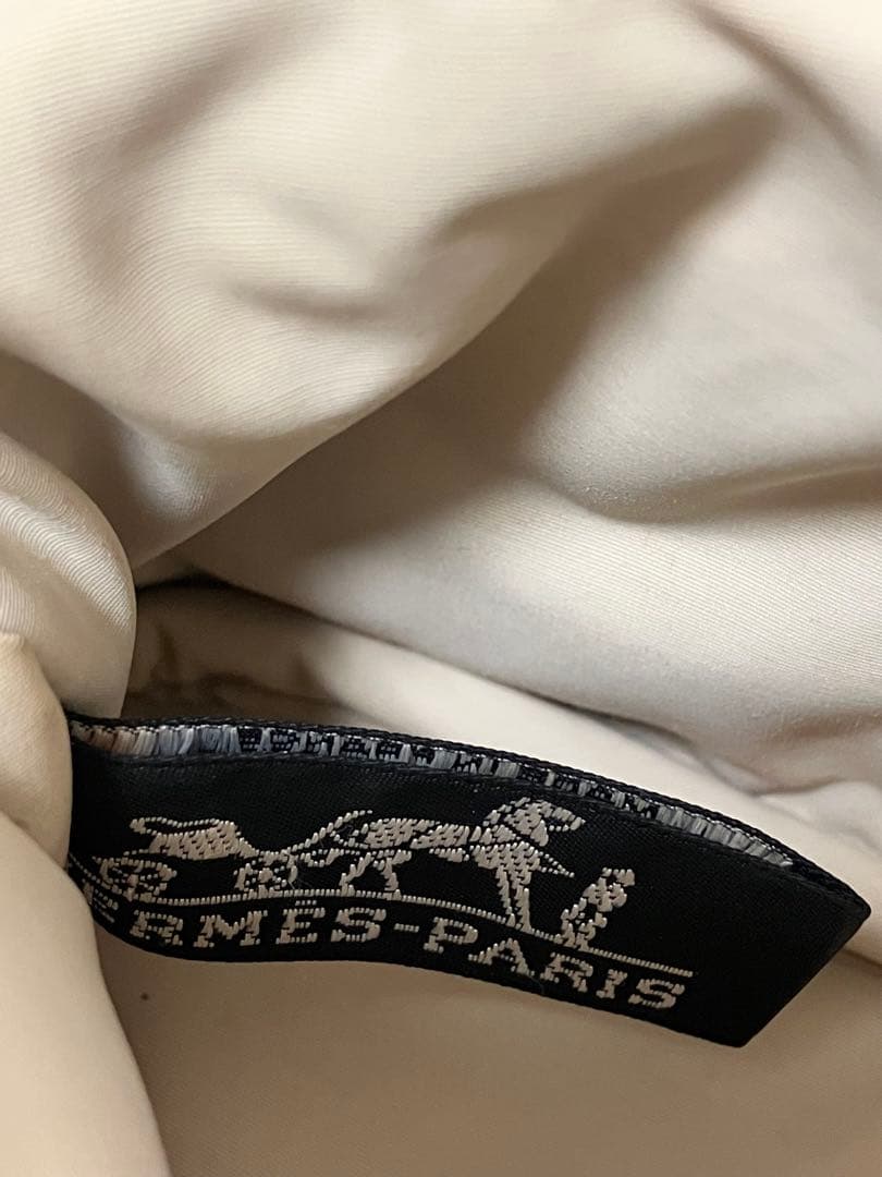 エルメス　ボリード　ポーチ　ブルー