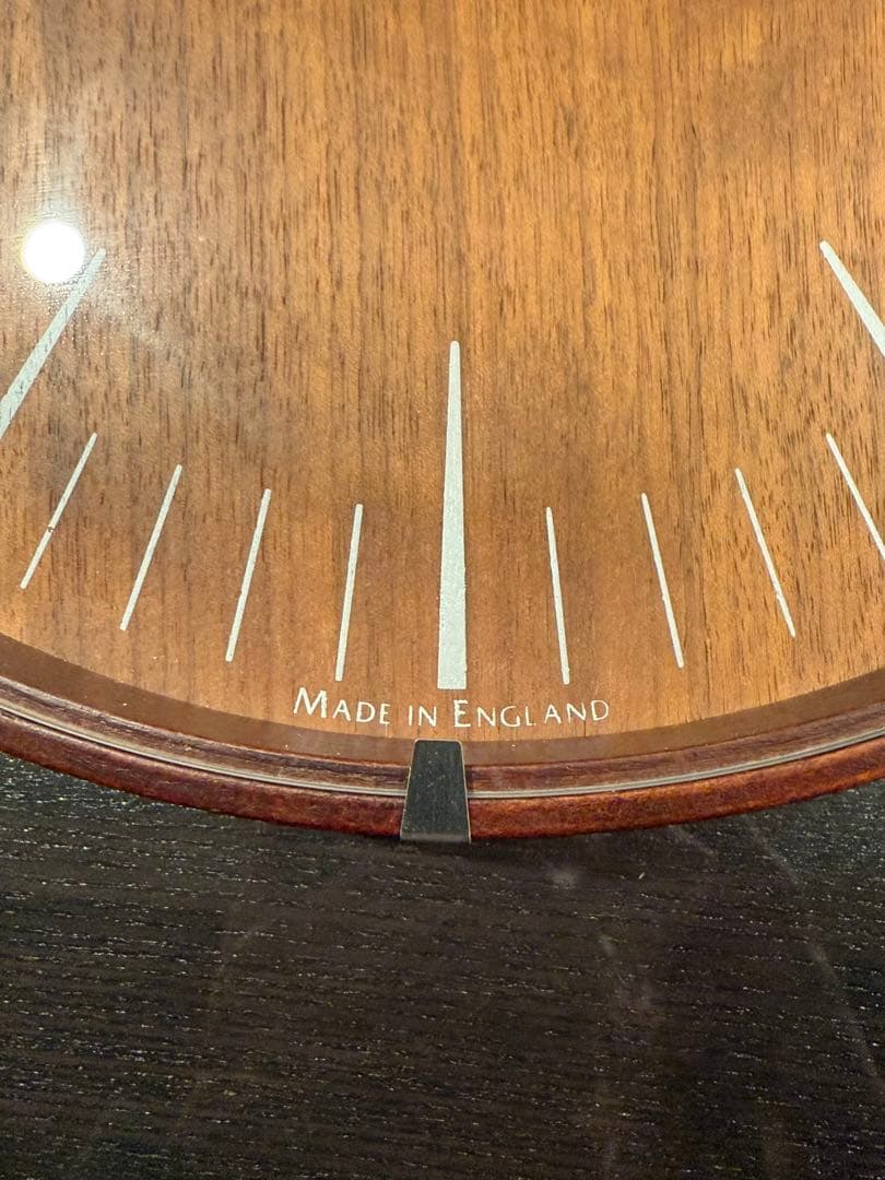 美品 IN HOUSE 掛け時計 30cm ウォルナット NW19WE 英国製