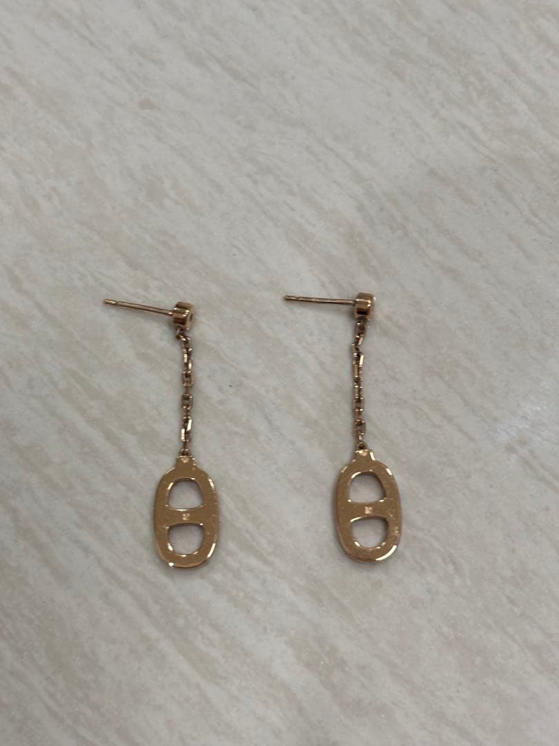 エルメス　Hermes ピアス　黒　キャッチなし