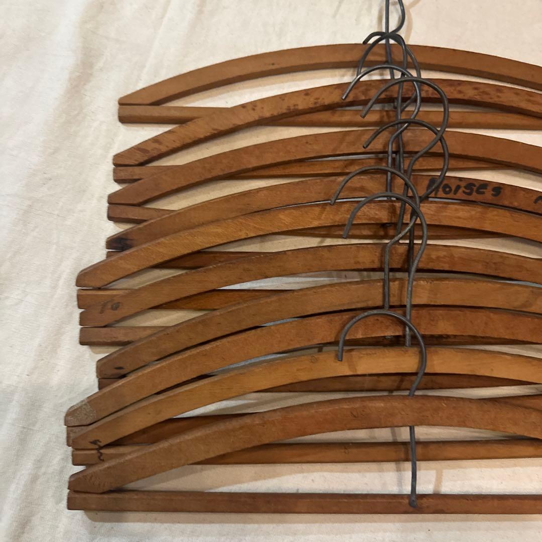 40s VINTAGE HAWAII HANGER ハンガー バー付 字 セット