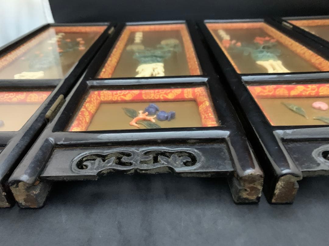 中国　ミニ屏風　ついたて　衝立