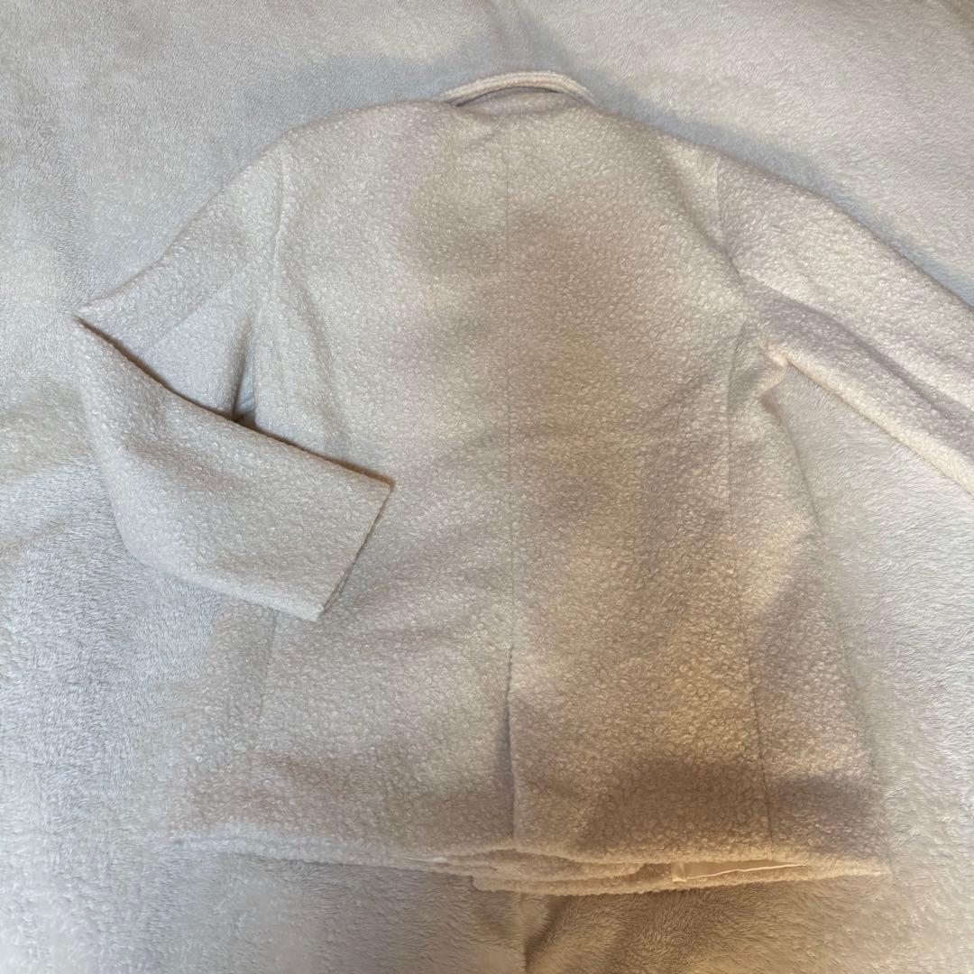 ZARA ブークレダブルブレストミディ丈コート