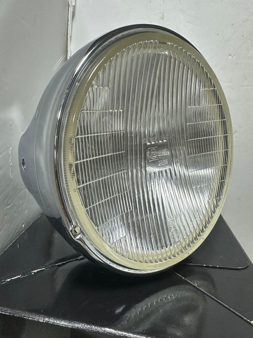 極上品/希少当時物180πシビエ凹レンズ付ヘッドライト/マーシャルCIBIE