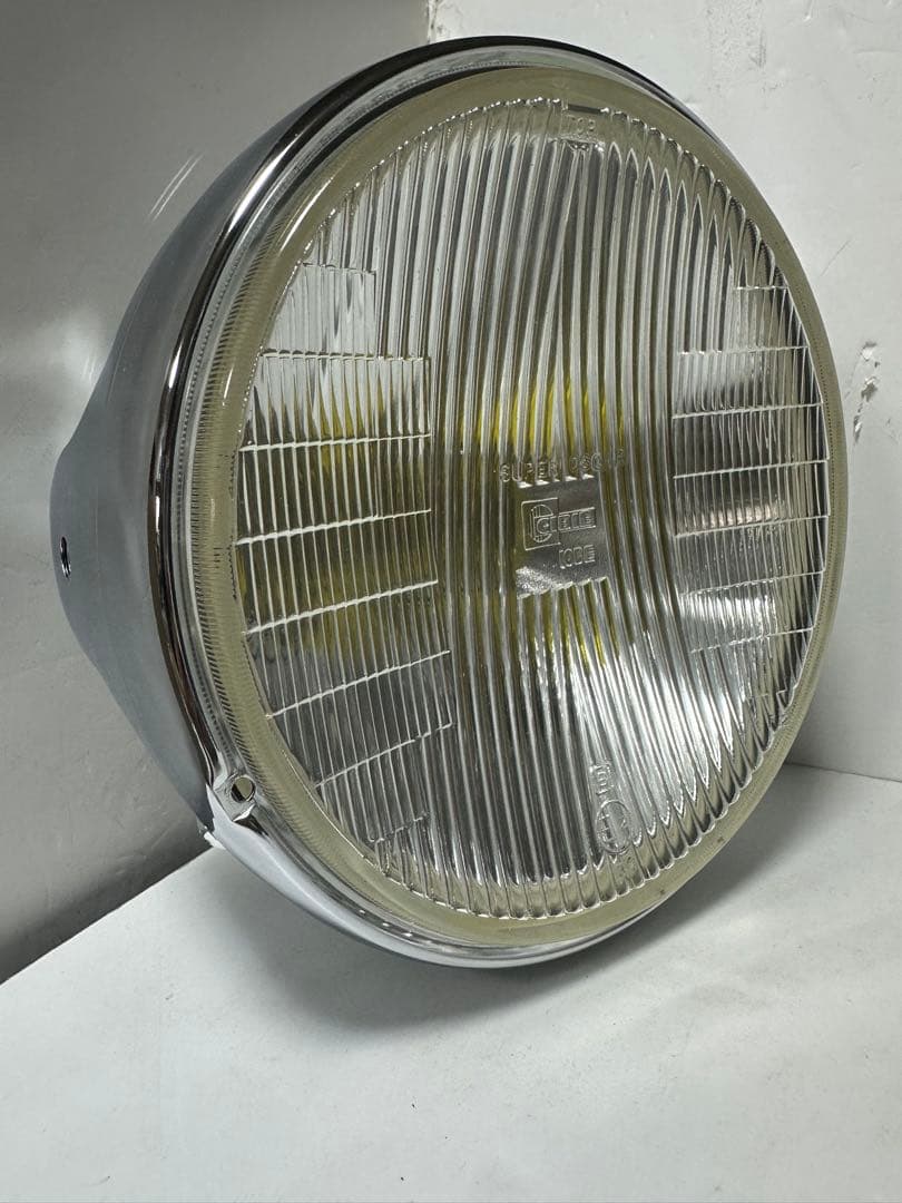 極上品/希少当時物180πシビエ凹レンズ付ヘッドライト/マーシャルCIBIE