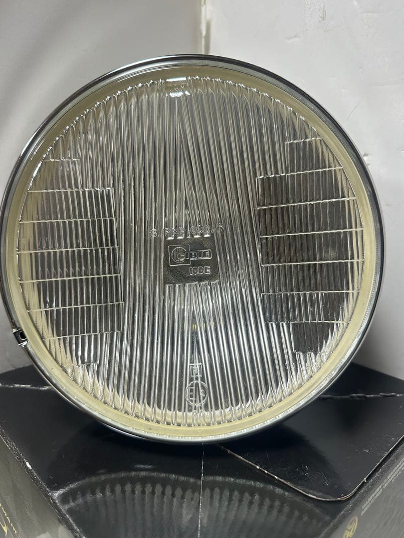 極上品/希少当時物180πシビエ凹レンズ付ヘッドライト/マーシャルCIBIE