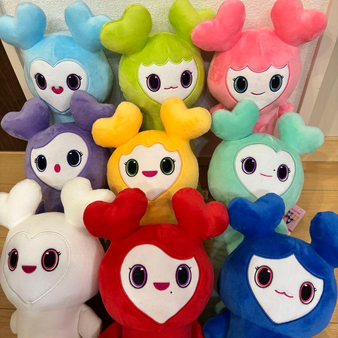 GIGOTWICE LOVELYSのびふにゃBIGぬいぐるみ9種フルコンプセット