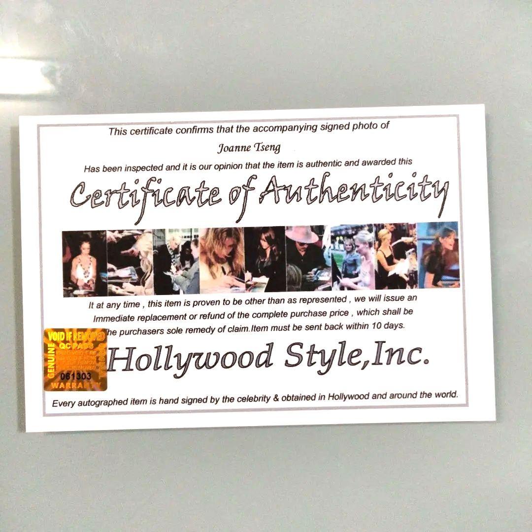 セール中…ジョアンヌ・ツァン直筆サイン入り超大型写真…