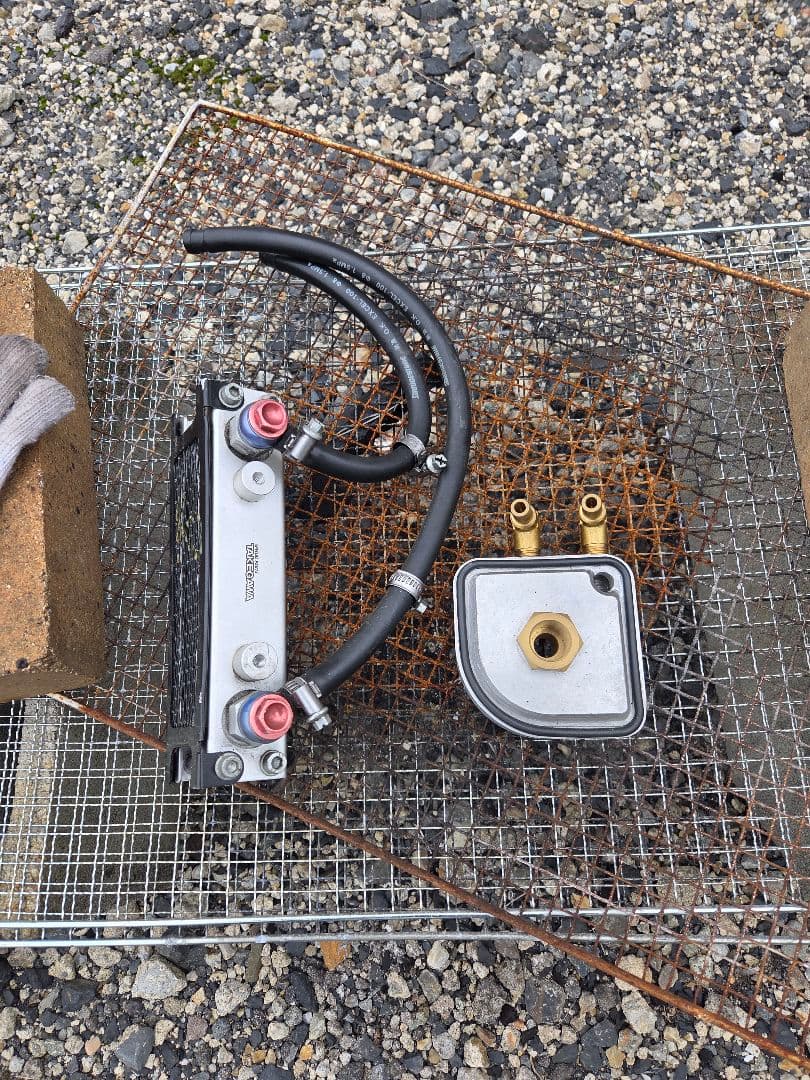 希少 CB250t オイルクーラー取り出し オイルクーラーセット
