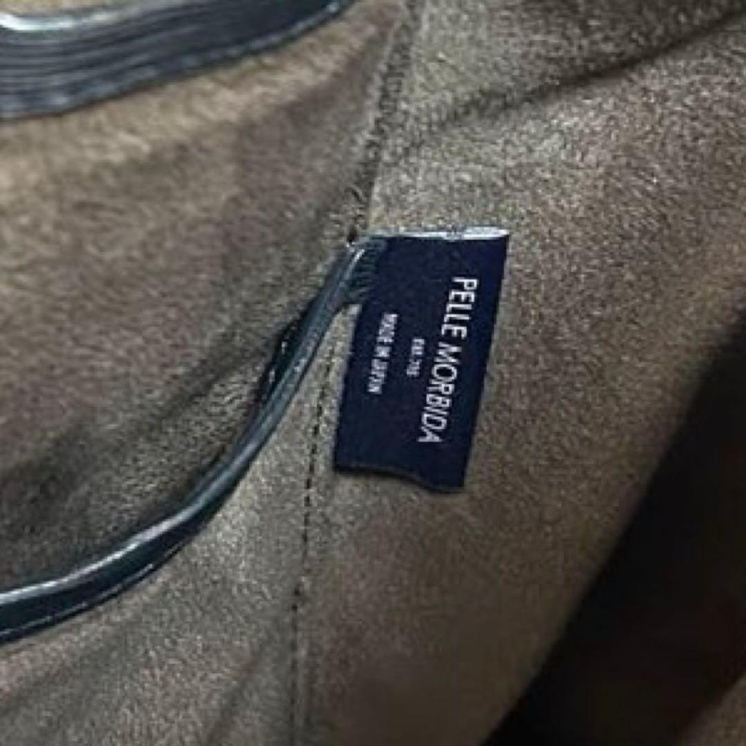 pelle morbida キャピターノ　ブリーフケース　ショルダー　ネイビー