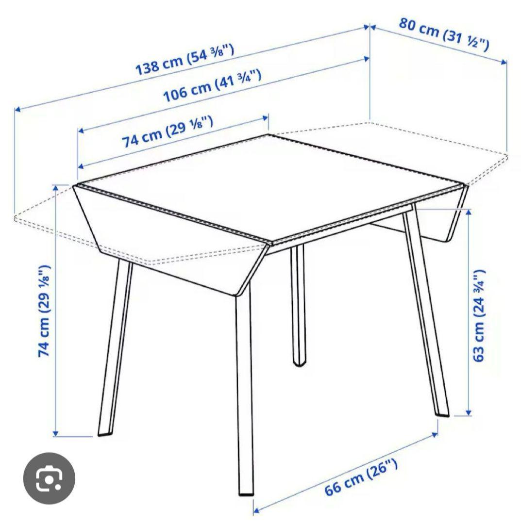IKEA　ドリップリーフテーブル　伸長式　引き取りは8000円