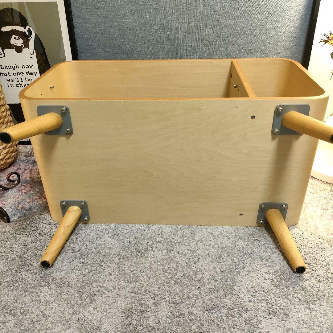 ベルメゾン取り扱い 曲木テレビボード 北欧デザイン 脚付き