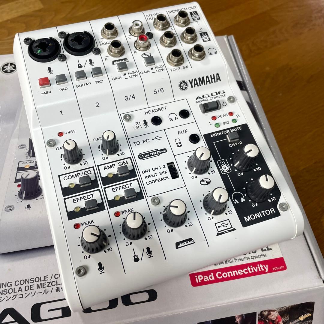 YAMAHA AG06 ミキシングコンソール 配信 ミキサー
