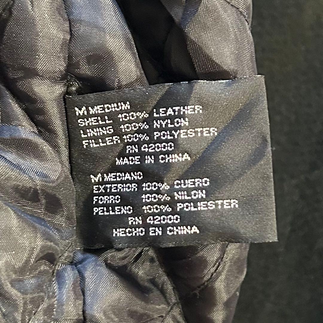 90s MA-1型 スエード レザージャケット 本革 短丈 ドリズラー 古着 黒