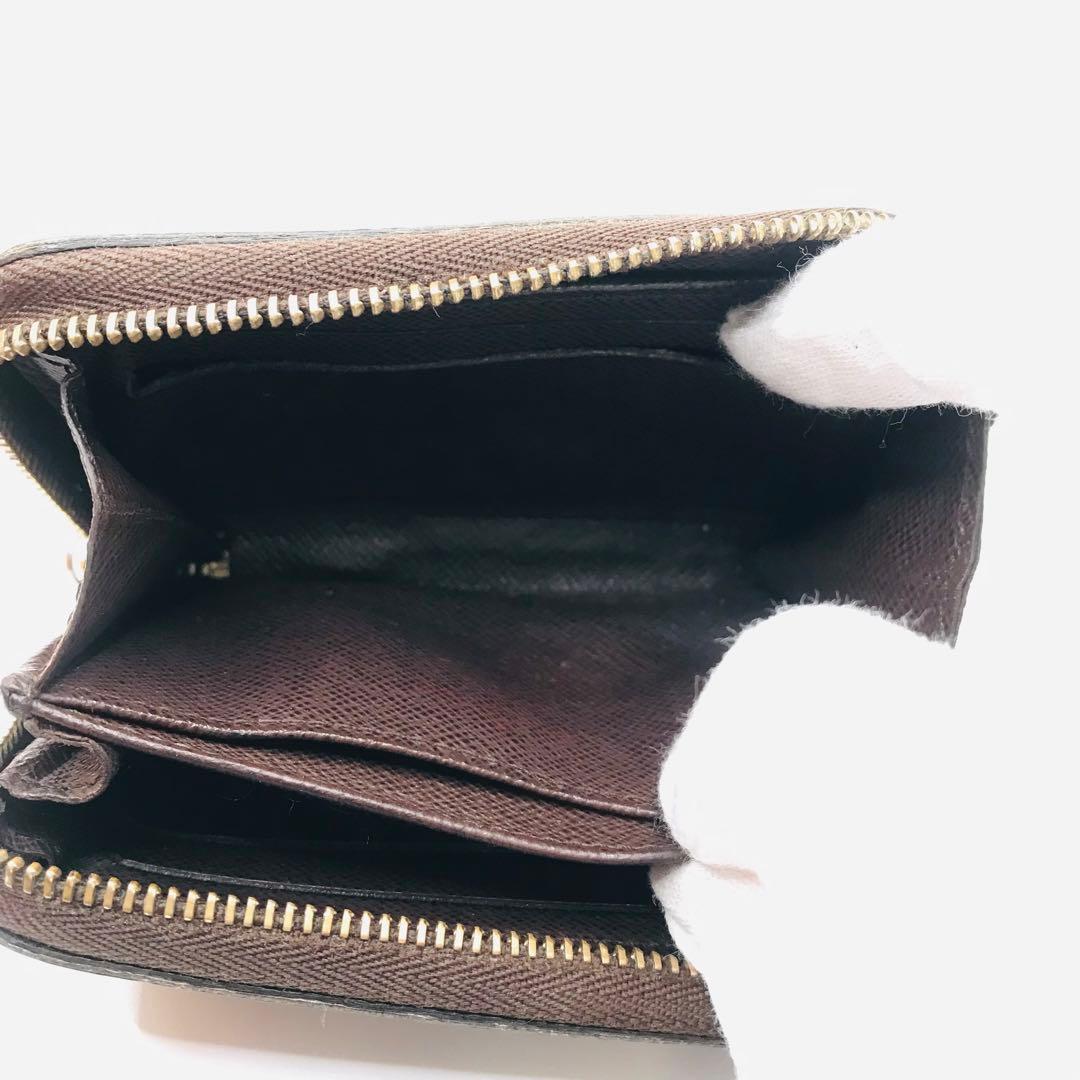 ルイヴィトン✨ダミエ エベヌ ジッピー パース 小銭入れ ケース 茶