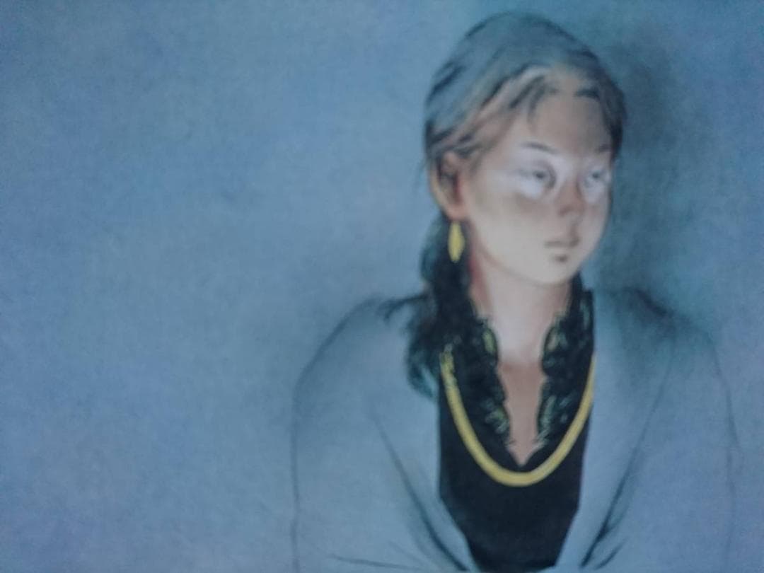 北田 克己、冬の訪ひ、厳選、希少画集画、新品高級額 額装付、きただ かつみ