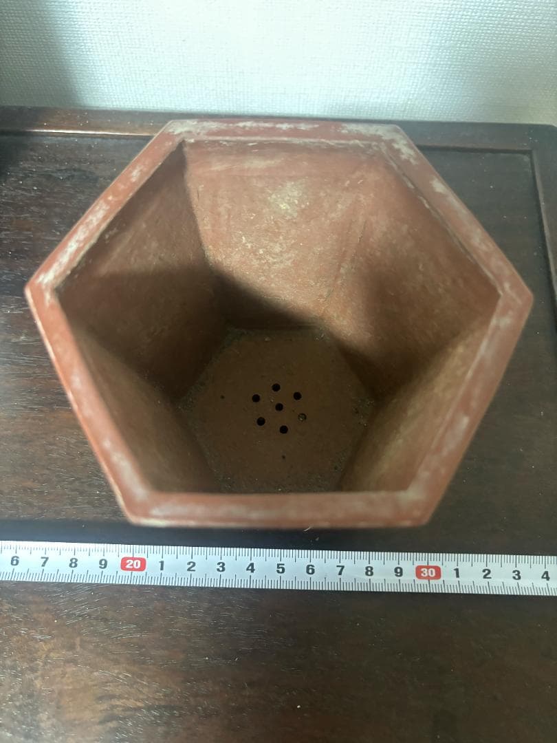 紫砂の鉢 盆栽鉢釘彫鉢◇中国宜興◇