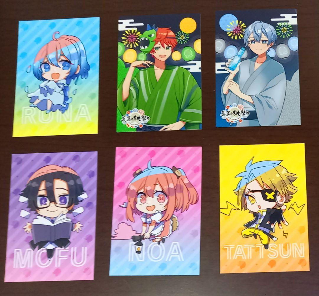 カラフルピーチ　カード　バッチ　夏祭り