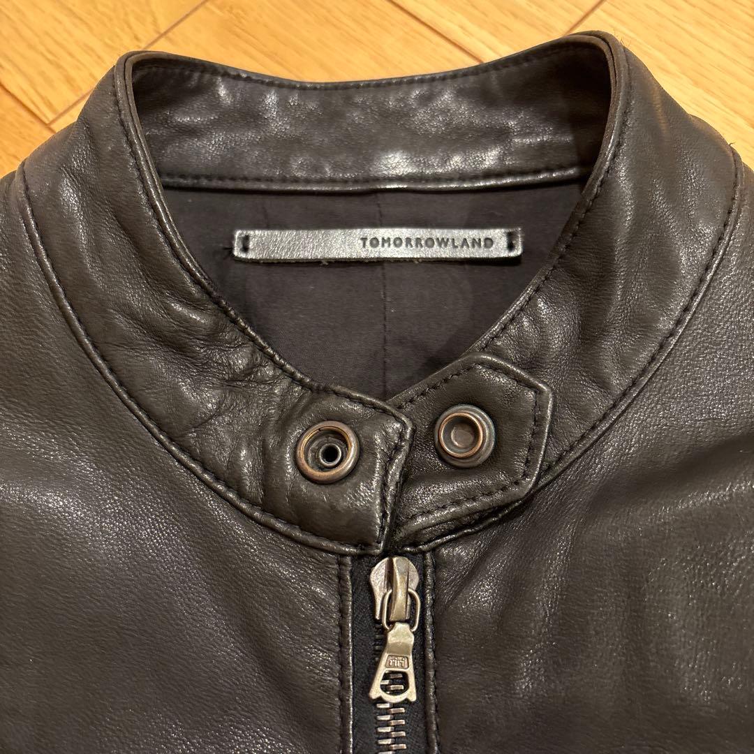 トゥモローランド　黒 レザー ライダースジャケット　M