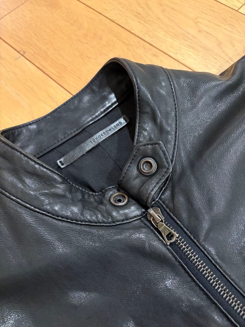 トゥモローランド　黒 レザー ライダースジャケット　M