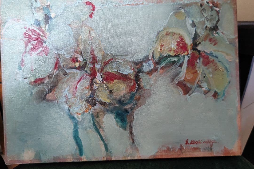 ヴィンテージ　フランス　油絵