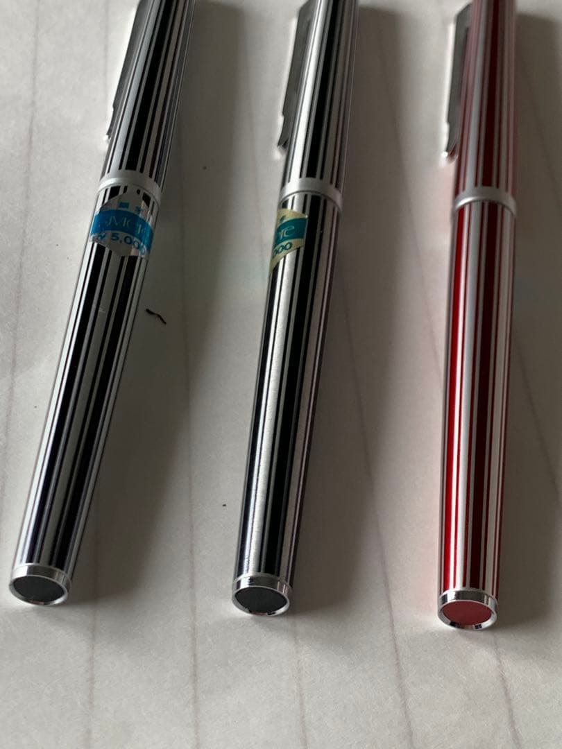 プラチナ 万年筆 18K F（細字） 3本まとめ