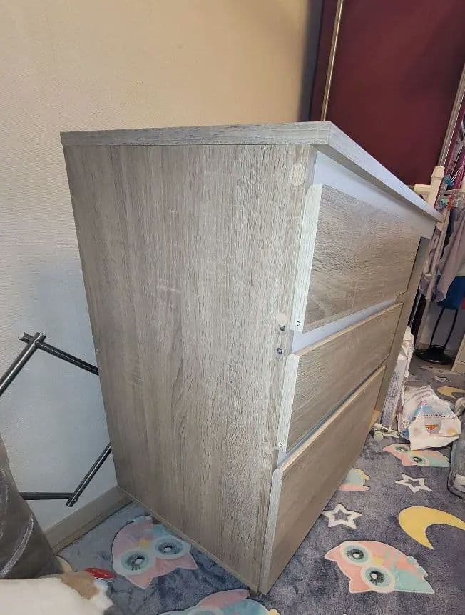 ライトウッド調キャビネット 90cm