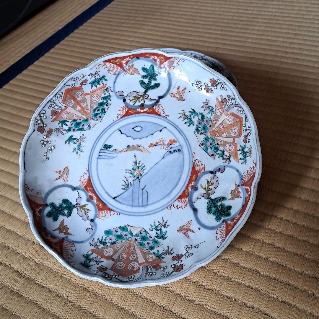 明治から昭和初期の伊万里焼皿５枚組