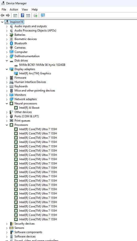 Windowsノート本体 DELL INSPIRON 16 7640 16GB 1TB Ultra 7