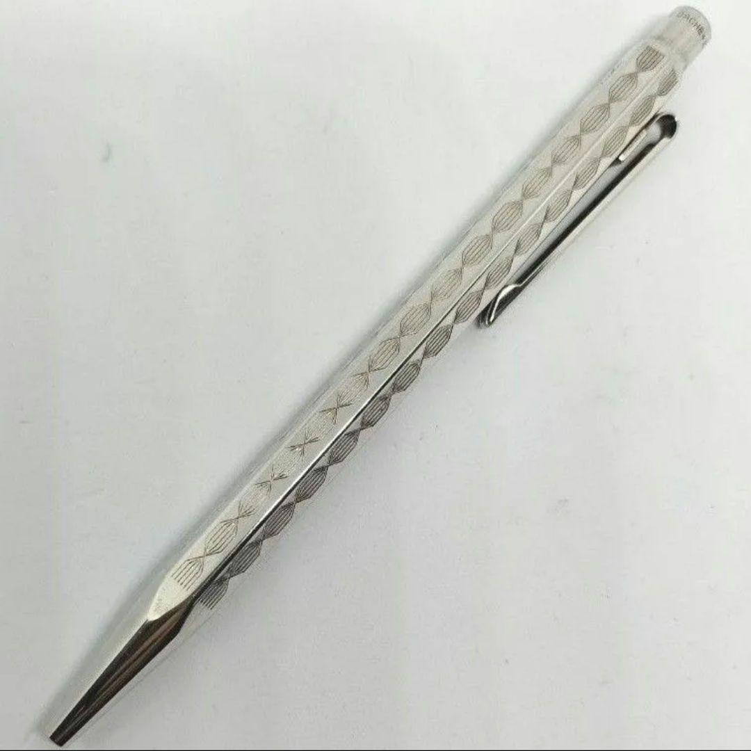 カランダッシュ エクリドール プリズマ ボールペン シルバー 銀色 旧型 銀張？