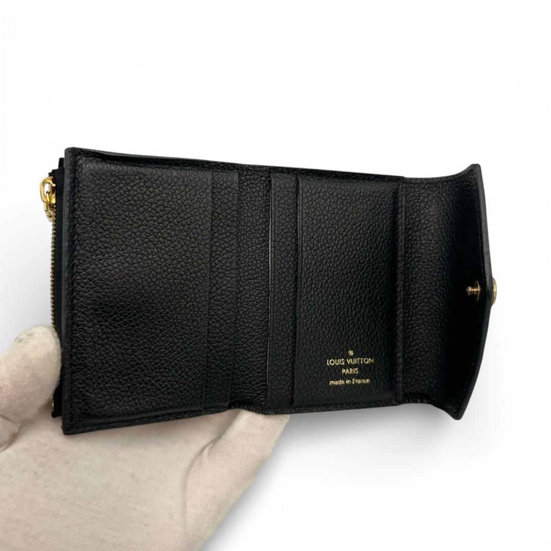 【なな】ルイヴィトン アンプラント ポルトフォイユ ゾエ 黒 本革