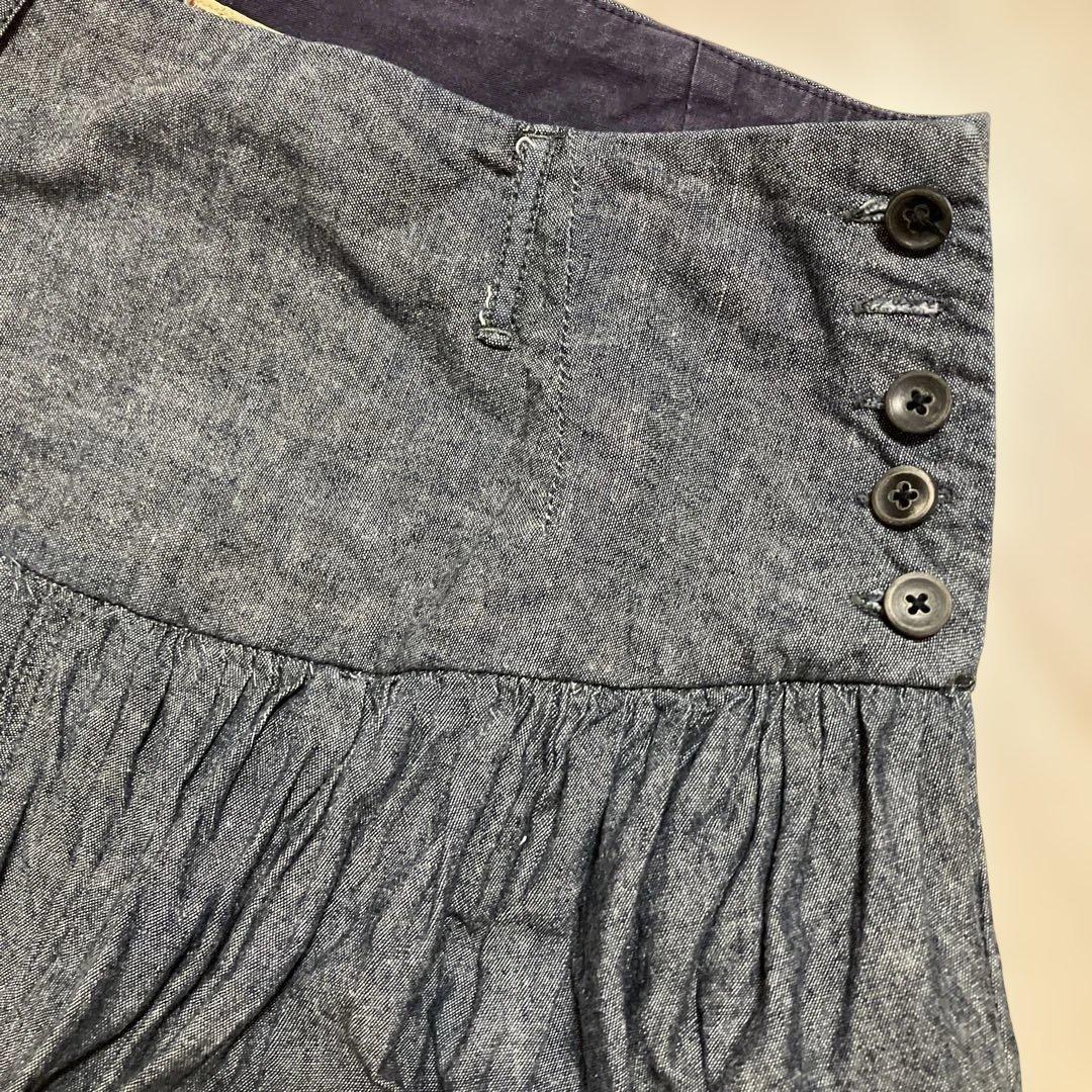 【KAPITAL】ダンガリー　アミッシュパンツ　ガウチョ　サイズ1 岡山児島工場