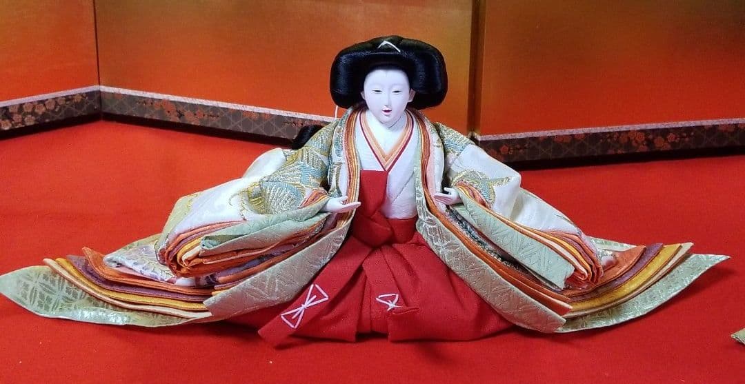 雛人形　三人官女　金蘭