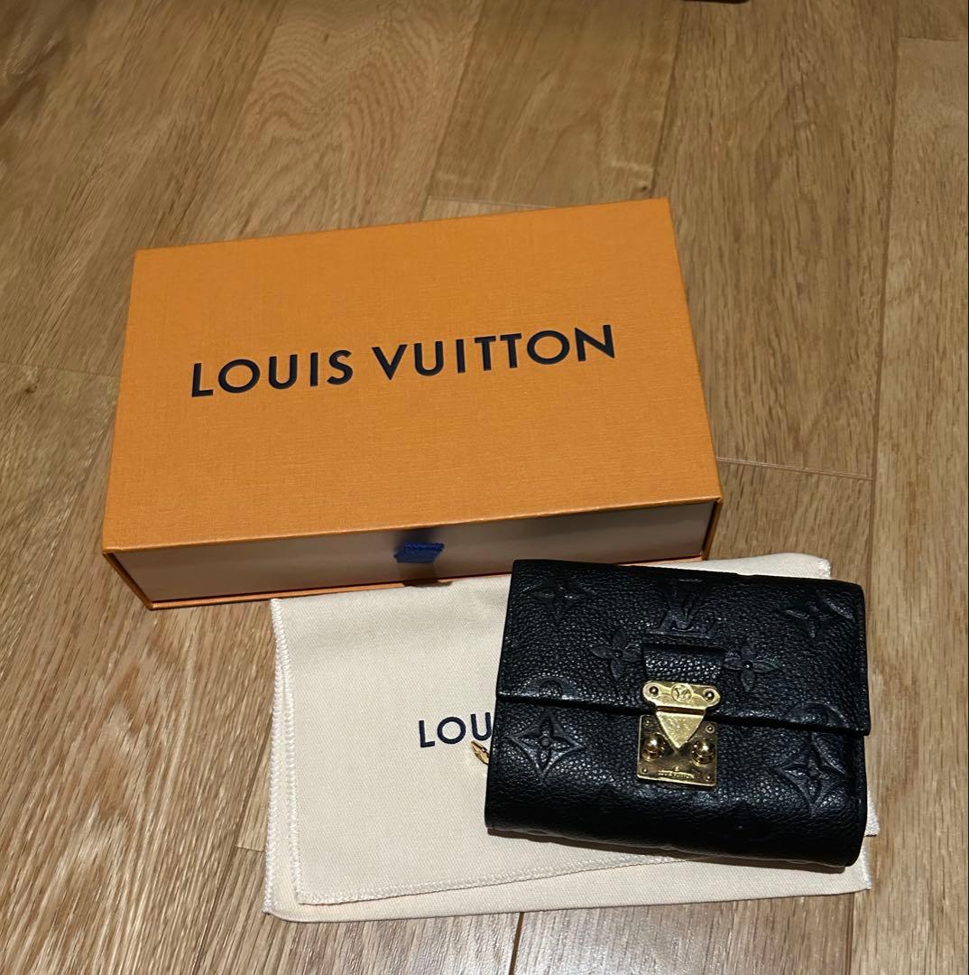超美品 ルイヴィトン 現行 アンプラント ポルトフォイユメティスコンパクト 黒