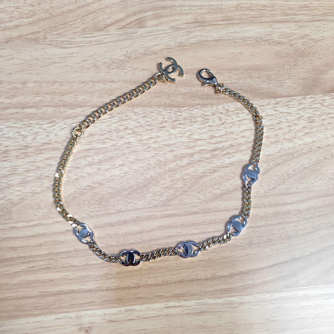 CHANEL ココマーク チェーン チョーカー ネックレス B21A 美品