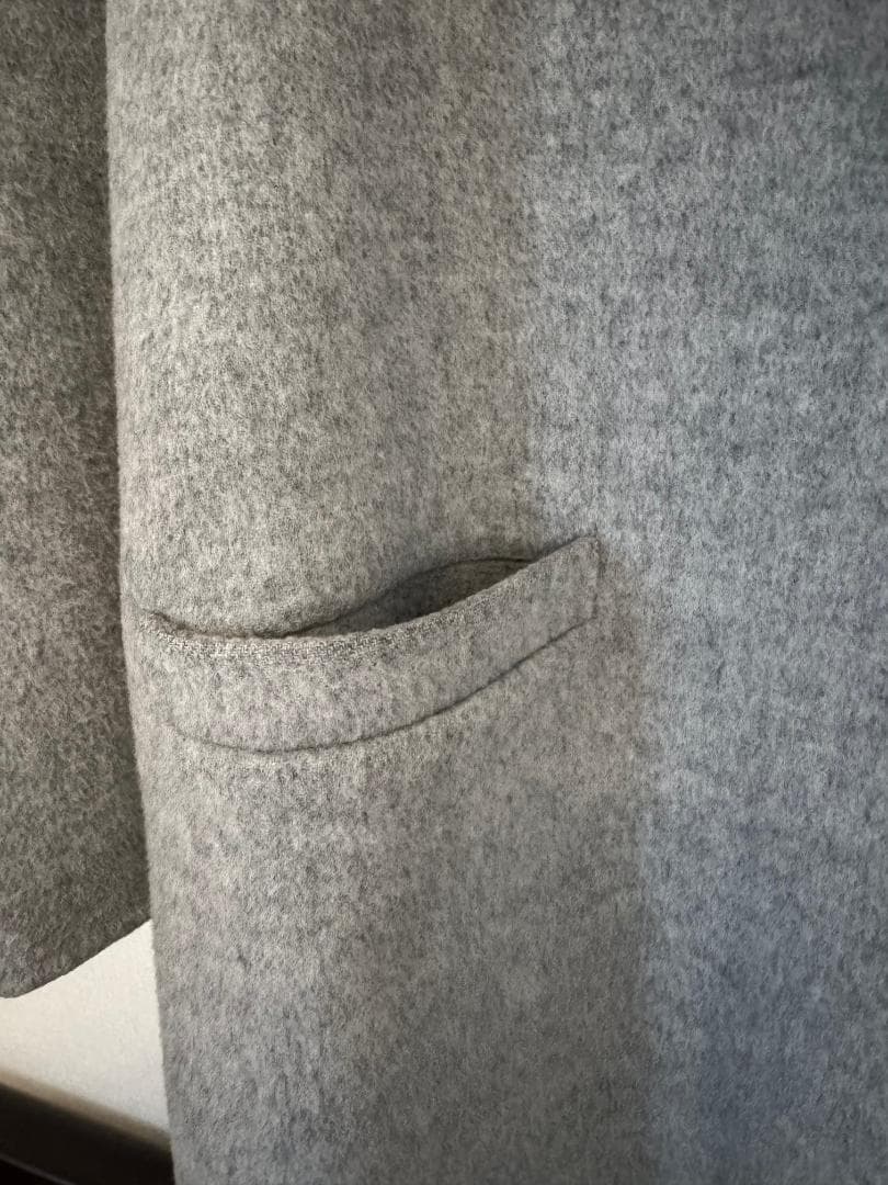 Theory ダブルフェイス チェスターコート オーバーサイズ P グレー